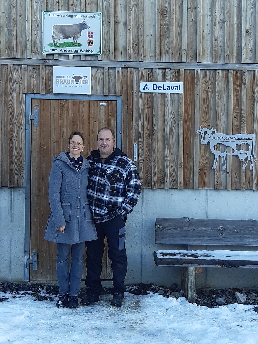 Christine und Andreas Anderegg-Walther. Foto: Familie Anderegg-Walther