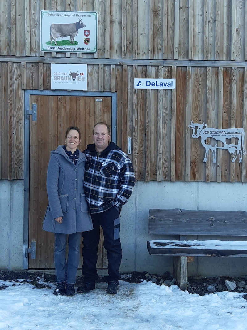 Christine und Andreas Anderegg-Walther. Foto: Familie Anderegg-Walther